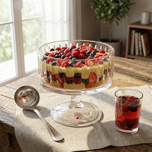 Pupa Model El Yapımı Ayaklı Cam Sunum Kasesi - Üfleme Cam Şeffaf Salata, Meyve ve Meze Kasesi (11.5x13.5 cm) - Görsel 3