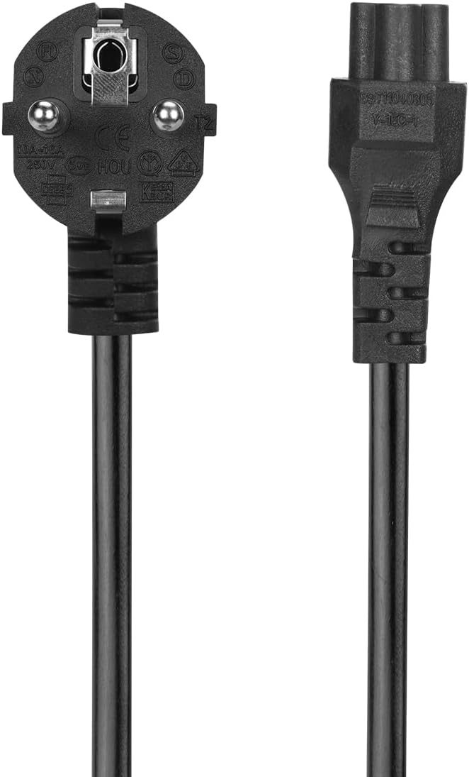 D48 1.5 Metre D48 Power Kablo Güç Kablosu 3 Pin Kutuplu HP Asus Acer Laptop Şarj Cihazı TV Yazıcı Projektör Ekran Şarj Kablosu Tüm Notebook Şarjları Uyumlu Yonca Power Kablosu - Görsel 3