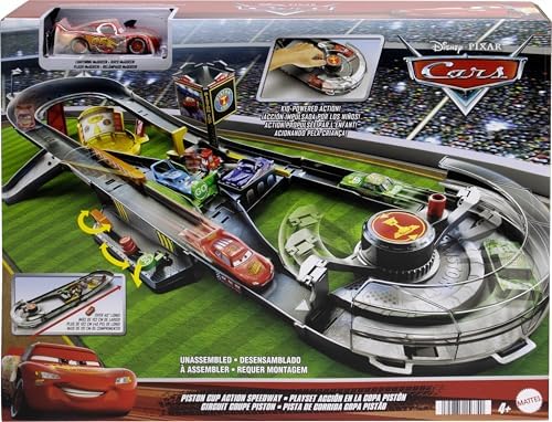 Mattel, Pixar Cars Piston Kupası Yarış Seti, Hpd81, Çok Renkli