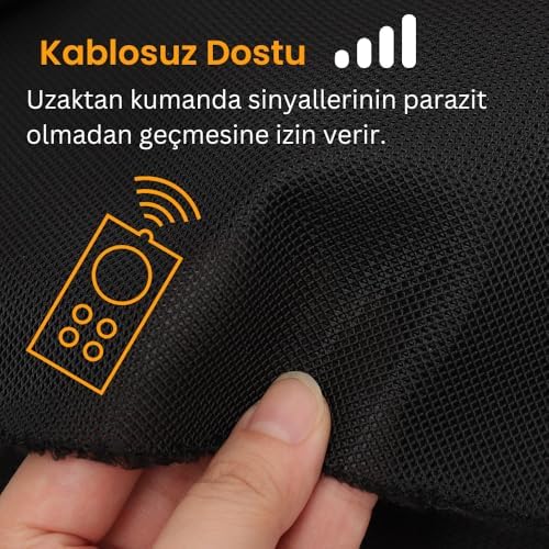 Hoparlör Kumaşı Airfile Örgülü Toz Engelleyici Kızılötesi Sinyalleri Engellemez 3D Akustik (100x150) - Görsel 3