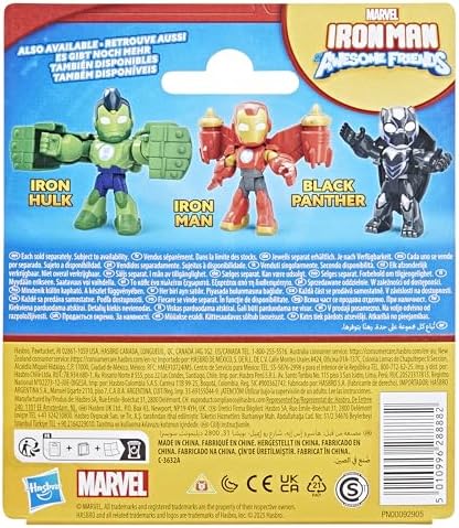 Iron Man and His Awesome Iron Hulk Aksiyon Figürü | Aksesuar Dahil | 7,6 cm Aksiyon Figürü | Süper Kahraman Oyuncağı | 3 Yaş ve Üzeri Çocuklar İçin - Görsel 3