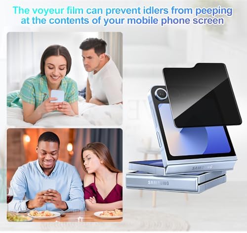 Galaxy Z Flip 7 İle Uyumlu Hayalet Gizlilik Filtreli Ekran Koruma 0.33mm İncelik Privacy Cam Hayalet 5D Gizlilik Filtreli Galaxy Z Flip 7 ile uyumlu Ekran Koruyucu - Görsel 2