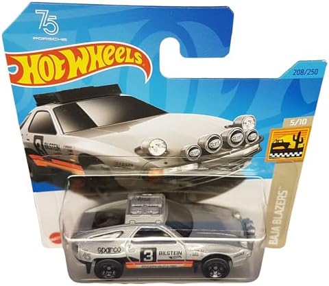 - Porsche 928S Safari - Baja Blazers 5/10 - HKG46 - Short Card - sparco - Bilstein - BBS - Hella - Mattel 2023