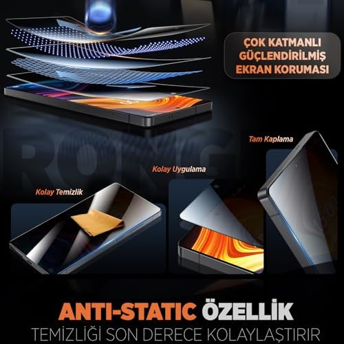 Galaxy A26 için Hayalet Ekran Koruyucu 9H Sertlikte Anti-Static Temperli Cam Dokunmatiği Etkilemeyen A26 Ekran Koruyucu Çizik ve Darbelere Karşı A26 Ekran Koruma (Hayalet) - Görsel 2