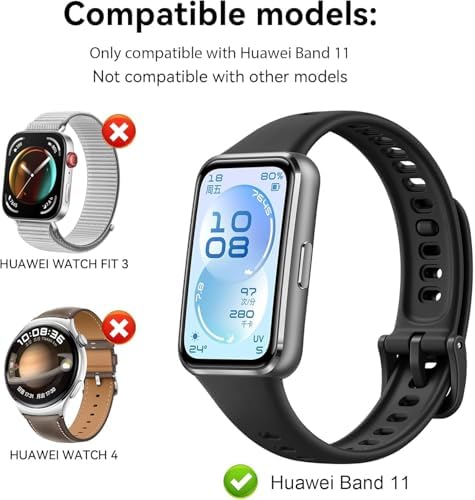 [Soft-Case]  Band 11 ile Uyumlu 360° Kasa Koruyucu Yumuşak TPU Kılıf Dokunmayı ve Netliği Etkilemeyen Band11 Ekran Koruma Çizilmeye Karşı  Band 11 Ekran Koruyuculu Kılıf (Şeffaf)