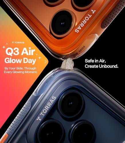Alternative view of TORRAS Ostand Q3 Air, iPhone 17 Pro Max için, 360 Manyetik Standlı, MagSafe için Uygun, Mil-Grade Drop Testli, Kamera Kontrol Düğmesi, Darbeye Dayanıklı Telefon Kılıfı, iPhone 17 Pro Max 6,9 inç için