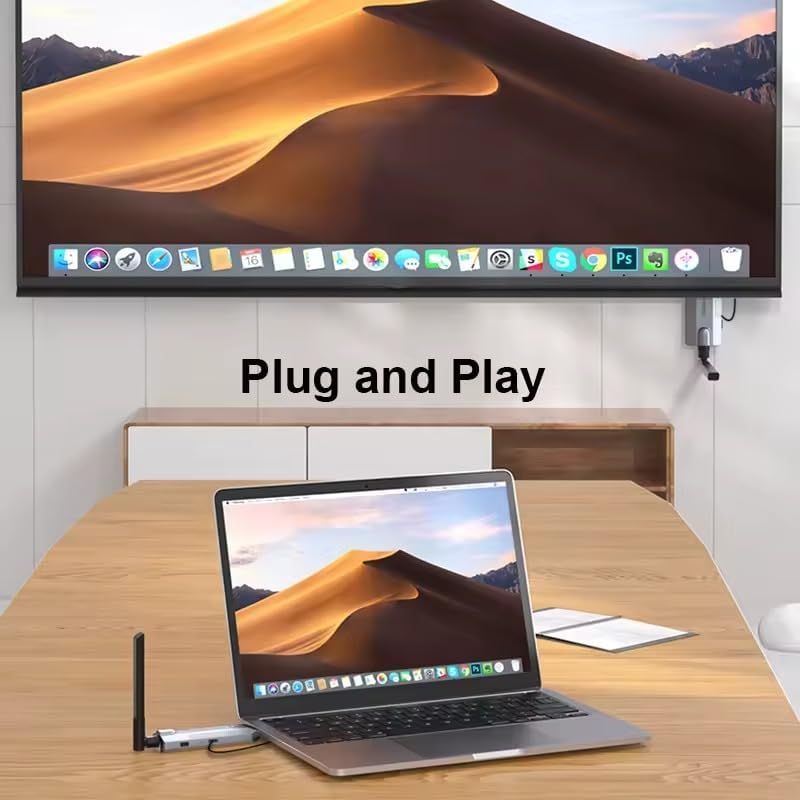 Kablosuz HDMI Verici ve Alıcı Kiti - Uydudan Projeksiyona | 150 Metre Menzil | 1080P 60Hz Notebook'dan TV'ye Görüntü Aktarımı | HD-TX-RX | Tak-Çalıştır | Çoklu Cihaz Desteği - G146 HDMI - Görsel 3