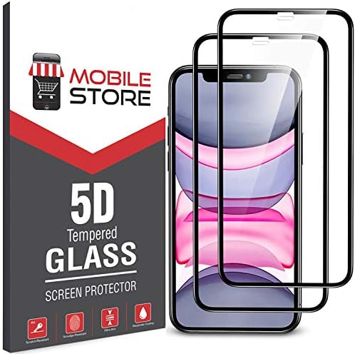 mobile store 5D Glass iPhone 11 Ekran Koruyucu, 2 Adet Tam Kaplayan Cam, iPhone XR ile Uyumludur - Görsel 3