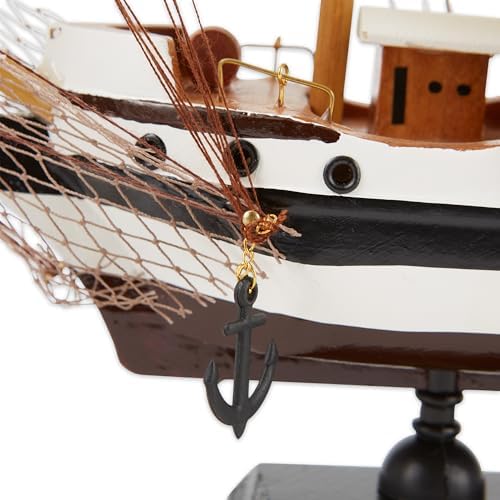 Gifts & Decor Passat hoch gemi detaylı ahşap model deniz dekor