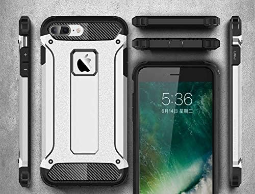 Apple iPhone 8 ile Uyumlu Kılıf Çİft Katman Koruyucu Crash Military Tank Kılıf - Rose Gold - Görsel 3