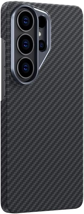 Senon Galaxy S26 Ultra Kılıf M-safe Şarj Özellikli 1500D Aramid Fiber Senon Karbon Özel Serisi Kapak