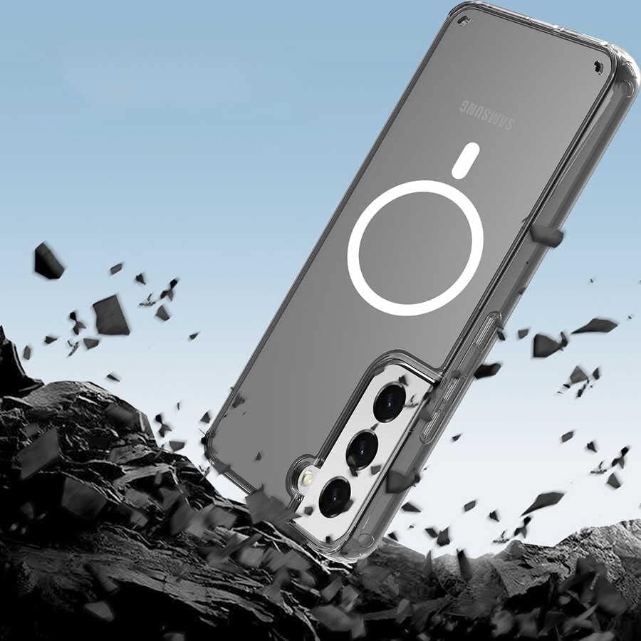 Galaxy S22 İle Uyumlu Kılıf Şeffaf, Wireless Magsafe ile uyumlu Silikon Kapak Galaxy S22 ile uyumlu Kılıf, Şeffaf - Görsel 3