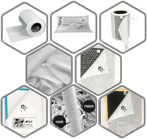 Faf Fresh Air Filter 10 Pcs Electrostatic Dust Trap Pre-filter For Electrolux Purifier Serileri İle Uyumlu Hava Temizleyici Filtre Üstü Elektrostatik Toz Tutucu Koruyucu (FA31-201GY Flow A3)
