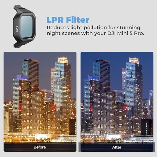 Freewell DJI Mini 5 Pro için Günlük Filtreler - UV, CPL, Işık Kirliliği ve Glow Mist 1/4 - Sinematik Görüntüler, Gelişmiş Renk ve Parlama Azaltma için Premium Lens Filtreleri - Görsel 2