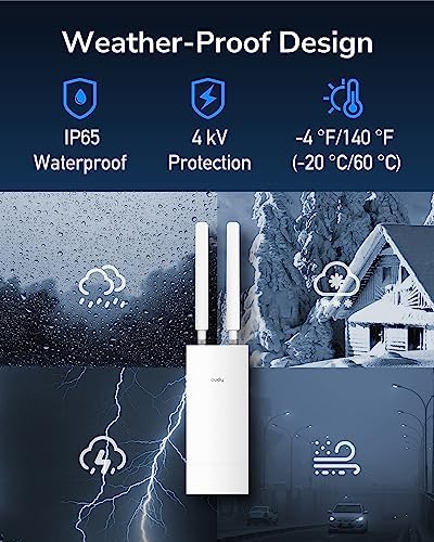 Alternative view of Cudy LT400 Outdoor 4G LTE Wi-Fi Router, IP65 Hava Koşullarına Dayanıklı, 150Mbps Mobil İnternet, PoE Desteği, Nano SIM, Dış Mekan için İnternet Çözümü