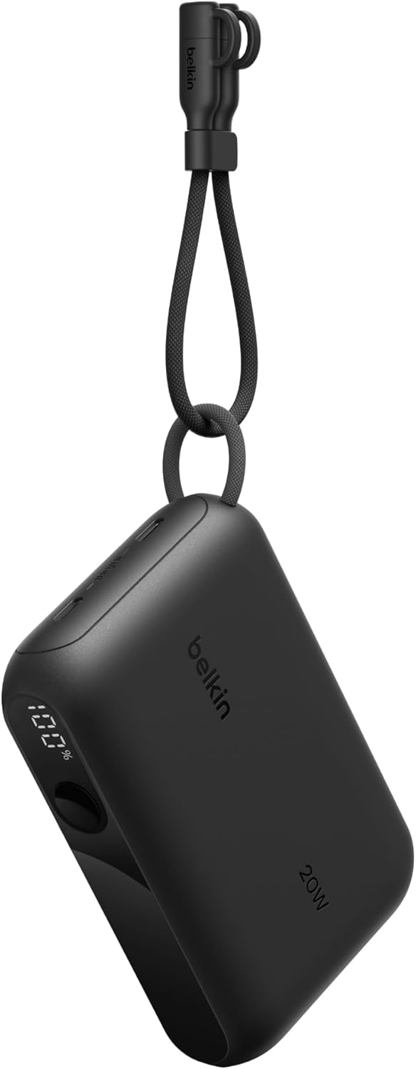 Taşınabilir Şarj Cihazı, 10.000 mAh USB-C İnce Güç Kaynağı, 2 USB-C Port, Dijital Pil Göstergesi, 20 W Hızlı Şarj, iPhone 17, 16 Serisi, Galaxy S25, S24, Pixel 9, iPad ve Fazlası, Siyah - Görsel 2