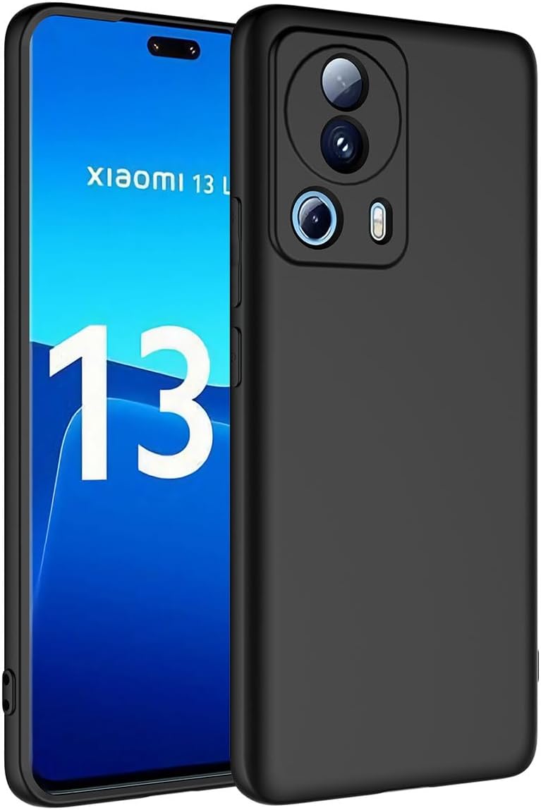 Alternative view of Xiaomi Mi 13 Lite ile Uyumlu Kılıf Kadife iç Yüzeyli Silikon Mi 13 Lite ile Uyumlu Z-Mara Lansman Vieri Kılıf (SİYAH)
