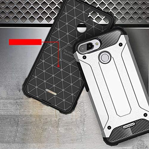 Xiaomi Redmi 6 ile uyumlu Çİft Katman Koruyucu Crash Military Tank Kılıf - Mavi - Görsel 3