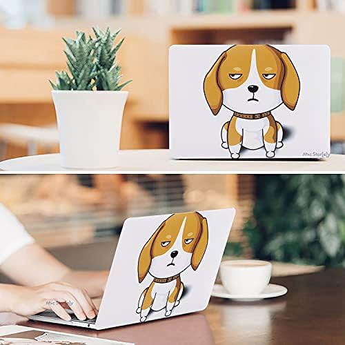 MacBook Air 13 Kılıf A1369 A1466 Uyumlu Köpek Desenli TPU İnce Hafif Darbe Emici Lazer UV Baskılı Sert Koruyucu Kapak Kahverengi - Görsel 3
