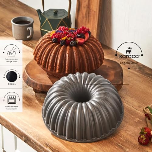 Alternative view of Cake Pro Dilimli Antrasit Döküm Kek Kalıbı