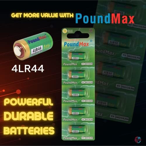 PoundMax Alkalin 5X 4LR44 (4AG13, L1325), 6V | 1x 5'li paket