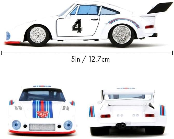 Jada Toys Efsanevi G1 Serisi Jazz, 1976 Porsche 935 Turbo, 1:32 Ölçek Premium Die-Cast Metal, Sınırlı Üretim Koleksiyon Modeli - Görsel 3