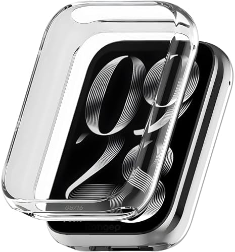 Alternative view of [Soft-Case] Xiaomi Mi Band Pro Ailesi ile Uyumlu Ekran Koruyucu Kılıfı Yumuşak TPU Kılıfı Dokunma ve Netliği Etkilemeyen Darbeye Dayanıklı Kasa Koruyucu (Şeffaf, Xiaomi Mi Band 8 Pro)
