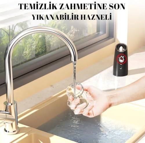 Şarjlı Işıklı Full Otomatik Yeni Nesil Tuz Karabiber Değirmeni Baharat Öğütücü - Görsel 3