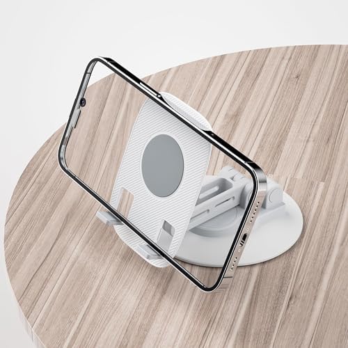 Profesyonel Telefon Tutucu A+ Kalite 360 Derece Ayalarlanabilir Ultra İnce Gerçek Tok Alüminyum Gövde Telefon Tutucu Masaüstü Telefon Stand F17S Siyah (Siyah) - Görsel 3