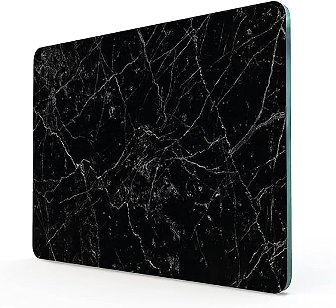 Cam Kesme Tahtası Panosu 25 X 35 Kırılmaya Isıya Çizilmeye Dayanıklı Antibakteriyel Doğal Kesme Tablası Siyah Mermer Design - Görsel 2