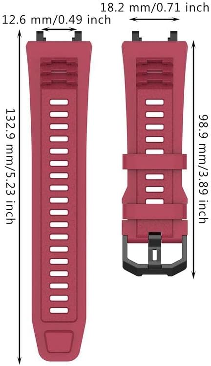 Alternative view of Amazfit T-rex 2 ile uyumlu Akıllı Saat ile Uyumlu Solitude Yumuşak Silikon Spor Yedek Saat Kordonu Profesyonel Silikon Kordon Su Geçirmez Nefes Alabilir Bileklik SİYAH