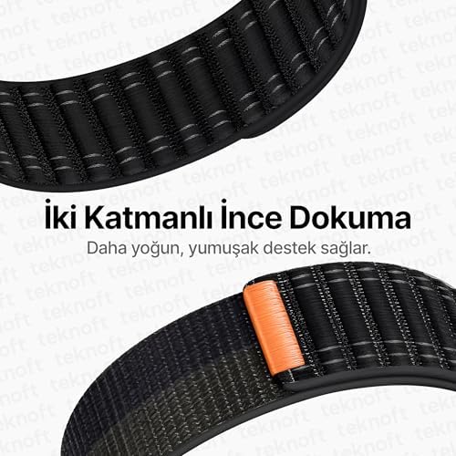 22mm ile Uyumlu Saatler için Wave Loop 46mm Yumuşak Kumaş Kordon Watch (GT6 Pro/GT6/GT5 Pro/GT5/GT4/Watch 4 Pro/GT3/GT3 Pro/GT2/GT2 Pro) - Görsel 3