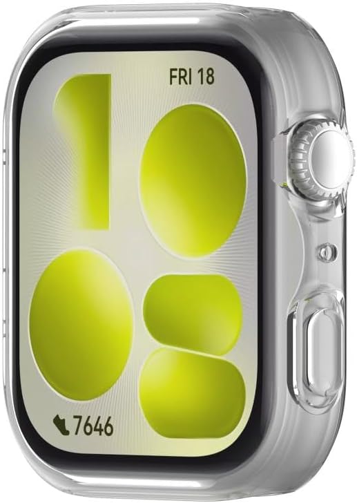 [Soft-Case]  Watch Fit 5 için 360° Kasa Koruyucu Yumuşak TPU Kılıf Dokunma ve Netliği Etkilemeyen Fit 5 Koruyucu Darbelere Karşı  Watch Fit 5 Ekran Koruyuculu Kılıf (Şeffaf)