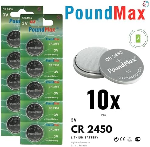 Alternative view of 10 x PoundMax 2450 CR2450 DL2450 3V Lityum Madeni Para Pilleri