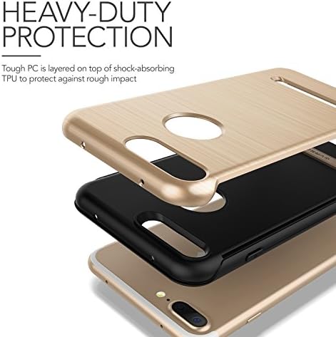 VRS83073 VRS iPhone 7 Plus Duo Guard Kılıf, Shine Gold