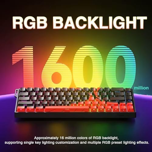 Aula Win68 He Max Manyetik Klavye Rapid Trigger Wing Chun Switch 8000Hz RGB TKL Hot Swap Oyuncu Klavyesi Mavi - Görsel 3