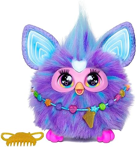 Furby Mor İnteraktif Pelüş Oyuncak - İngilizce versiyonu