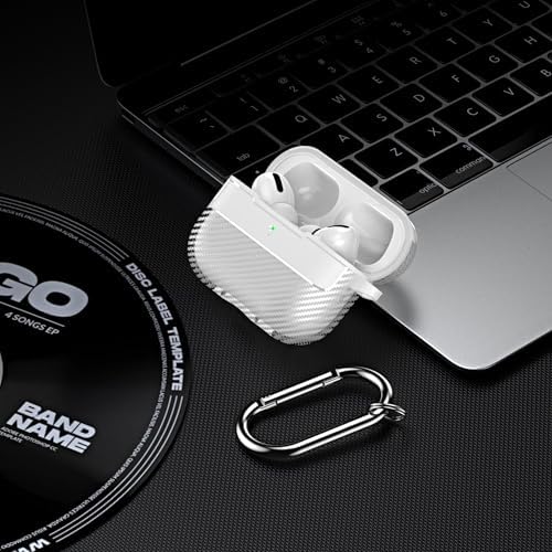 AirPods Pro 3. Nesil Uyumlu Karbon Fiber Hybrid Polymer Technology Premium Kulaklık Kılıfı (Şeffaf) - Görsel 3