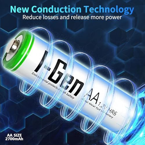 I-Gen B135 16 Adet AA 2700 mAh Şarj Edilebilir Kalem Pil 1.2V Ni-MH Şarjlı Pil - Görsel 3