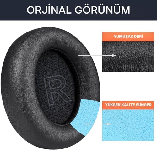 Alternative view of Soundcore Life 2 için Q20/Q20+/Q20I/Q20BT Modelleriyle Uyumlu Suni Deri Kulaklık Pedi Hafızalı Yüksek Kaliteli Materyal Kulaklık Süngeri (Q20/Q20+/Q20I/Q20BT)