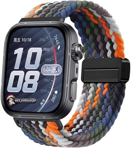 [Örgü Loop]  Watch Fit 5/Fit 5 Pro/Fit 4/Fit 4 Pro/Fit 3 ile Uyumlu Kordon Manyetik Tokalı Konforlu Fit 5 Kordon Nefes Alabilen Elastik Kumaşlı  Fit 5 Pro Kordonu
