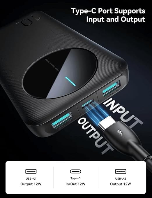 JR-PBF12 2.4A LED 22.5W Güç Bankası 10000mAh - Beyaz | 12 Ay Garanti - Görsel 2