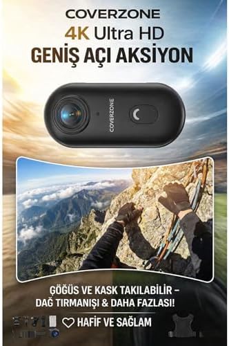 Alternative view of Göğüse Takılabilir Mıknatıslı Kolyeli 1080P Mini Geniş Açı Aksiyon Kamera | Hafif ve Kompakt Tasarım | Spor, Koşu, Outdoor, Günlük Kullanım İçin POV Kayıt Kamerası- Kask Kamera (SİYAH)