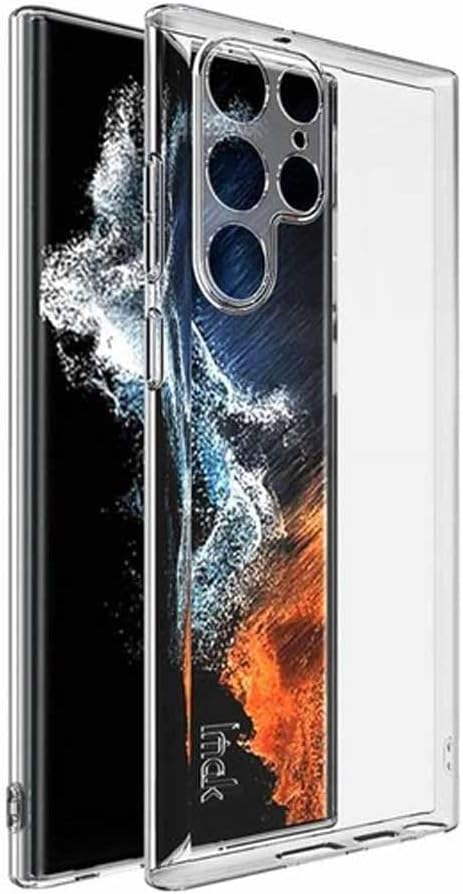 Alternative view of Galaxy S22 Ultra ile Uyumlu Kılıf Şeffaf Silikon Kamera Korumalı 3D