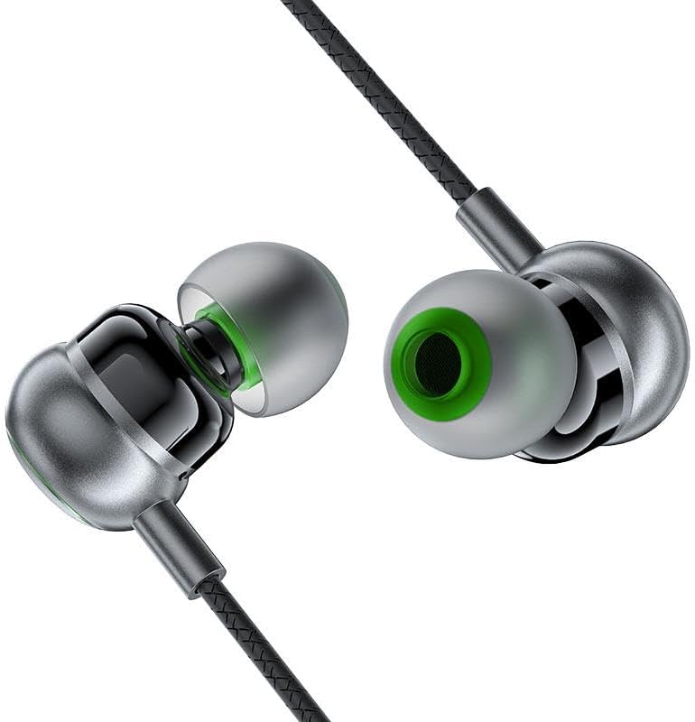 Acefast 3.5mm Kablolu HD Mikrofonlu Kulaklık Uzaktan Kumandalı Aux Girişli Kulaklık 1.2 Metre - Siyah - L4