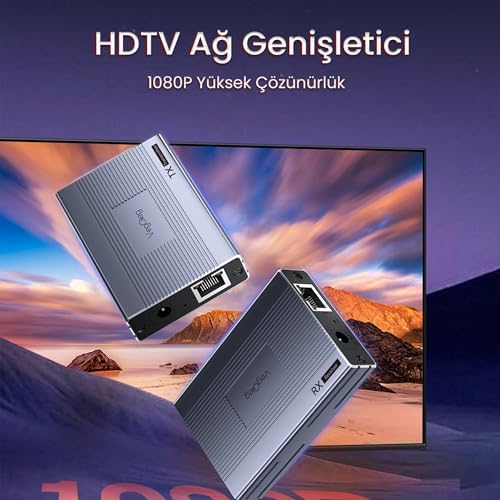 Alternative view of 1080P Full HD 60Hz HDMI Extender 120 Metre CAT5E/6 Klavye Mouse HDMI Menzil Genişletici Uzatıcı