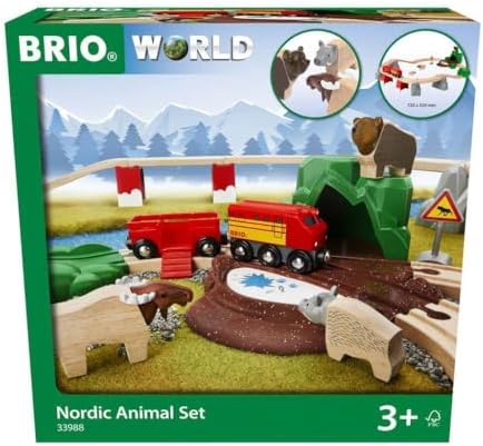 Alternative view of World 33988 İskandinav Ormanı Hayvanları Seti - Ahşap Tren Aksesuarları - 3 yıldan itibaren tavsiye edilir