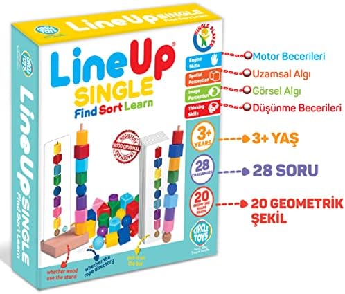 CIRCLE TOYS Line Up Single - Tek Oyuncu YENİ NESİL ALGI VE ZEKA OYUNU - Görsel 3