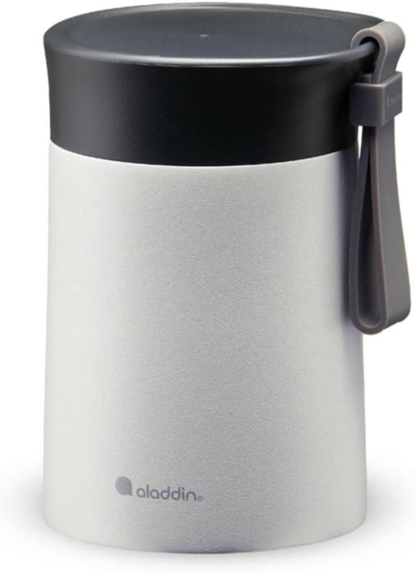 Aladdin Bistro Thermavac Paslanmaz Çelik Yemek Termosu, Gri (Stone Grey), 0.4 L