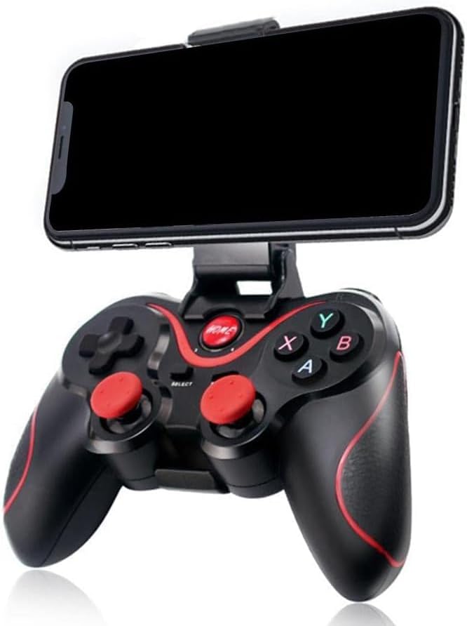 Evrensel Wireless Gamepad, USB Kablosuz Bluetooth 5.0 Joystick TV Box Konsol Oyun Kumandası, Android iOS Cep Telefonu Tutucu için X3 - Görsel 2